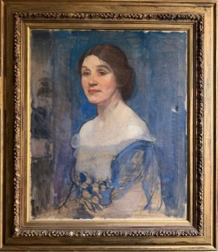 Portrait of Maud Durbin Skinner in a gold frame